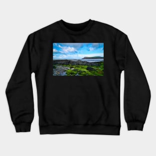 Coastal Scenery - Beach, Rocks & Seaweed - Newport, Pembrokeshire Crewneck Sweatshirt